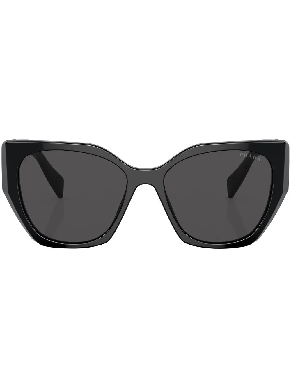 

Солнцезащитные очки в оправе 'кошачий глаз' с логотипом Prada Eyewear, черный