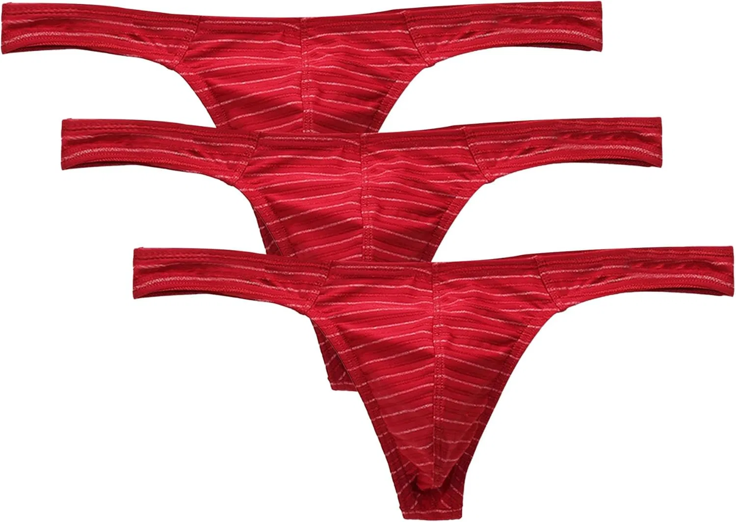Боксеры мужские полоски Red-3pc