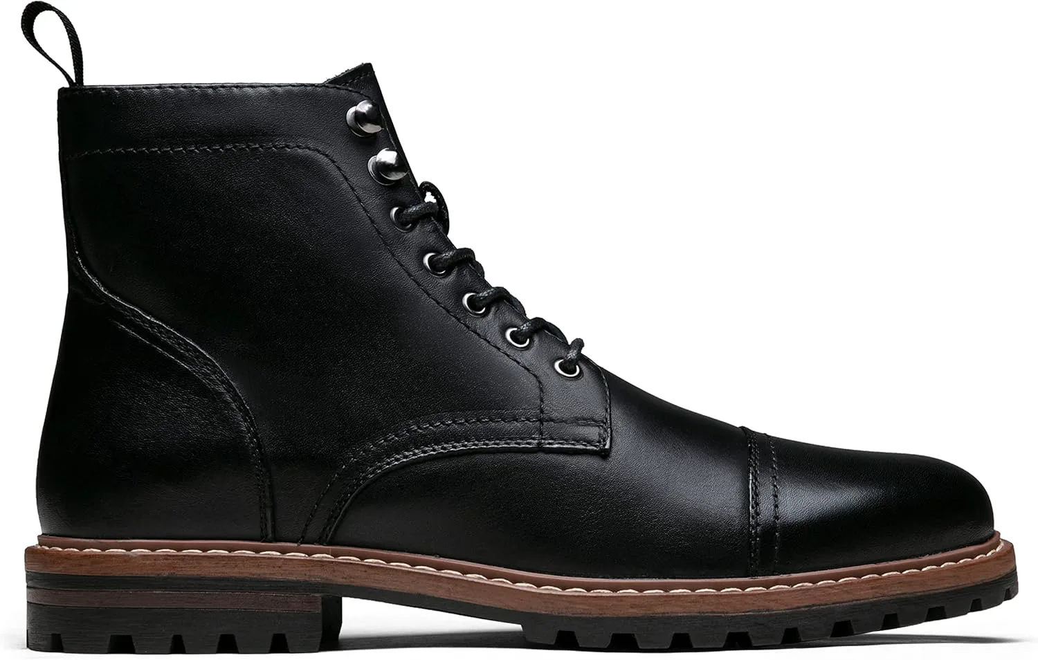 

Мужские ботинки Jousen премиум-класса из кожи с закрытым носком, повседневные ботинки Чукка, классические ботинки для мужчин, черный