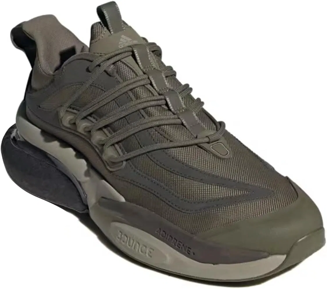 Кроссовки Adidas Alphaboost V1 унисекс низкие (не для футбола), Olive Strata Shadow Olive Silver Pebble — фото 3