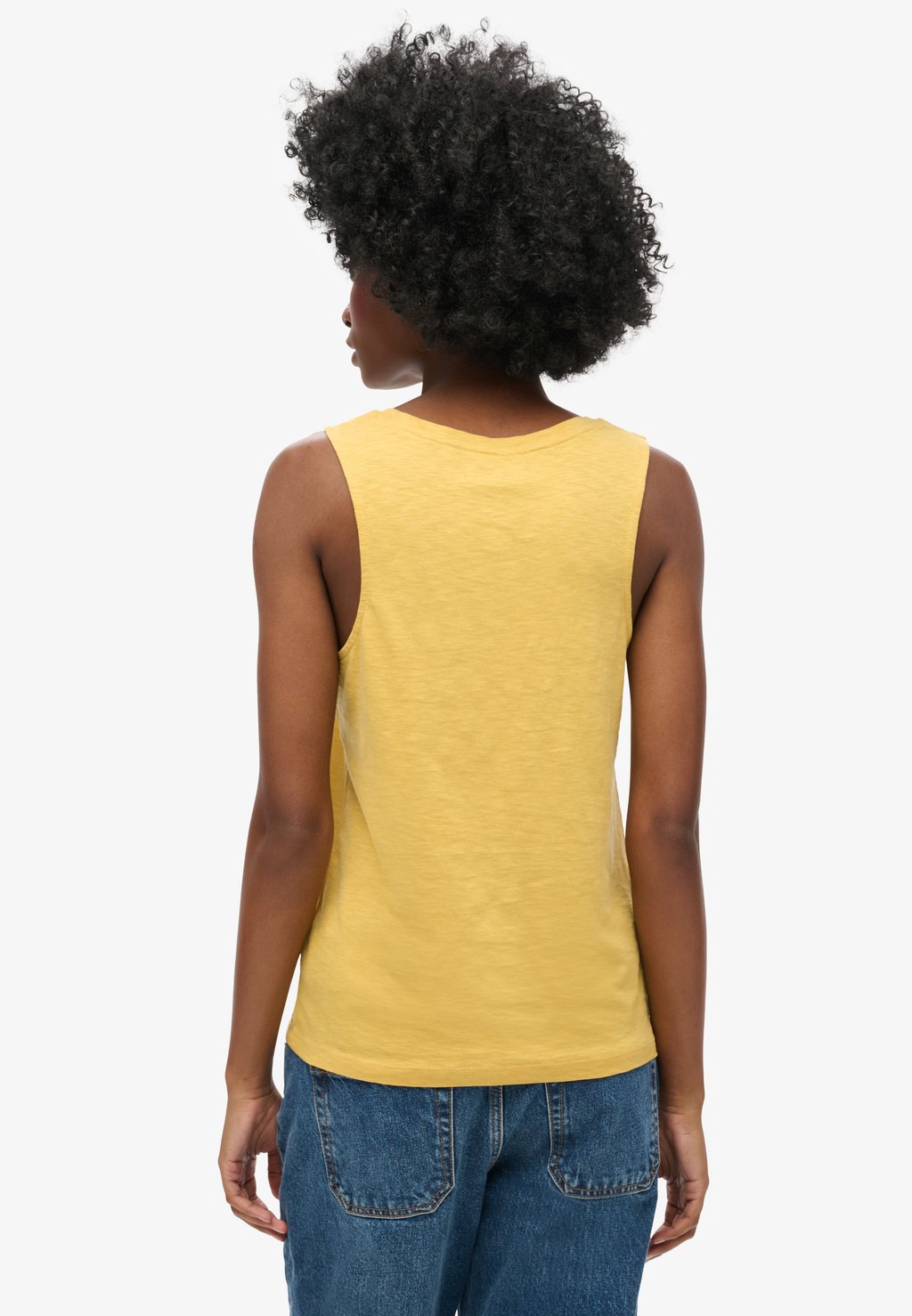 

Топ SCOOP NECK TANK Superdry, желтый