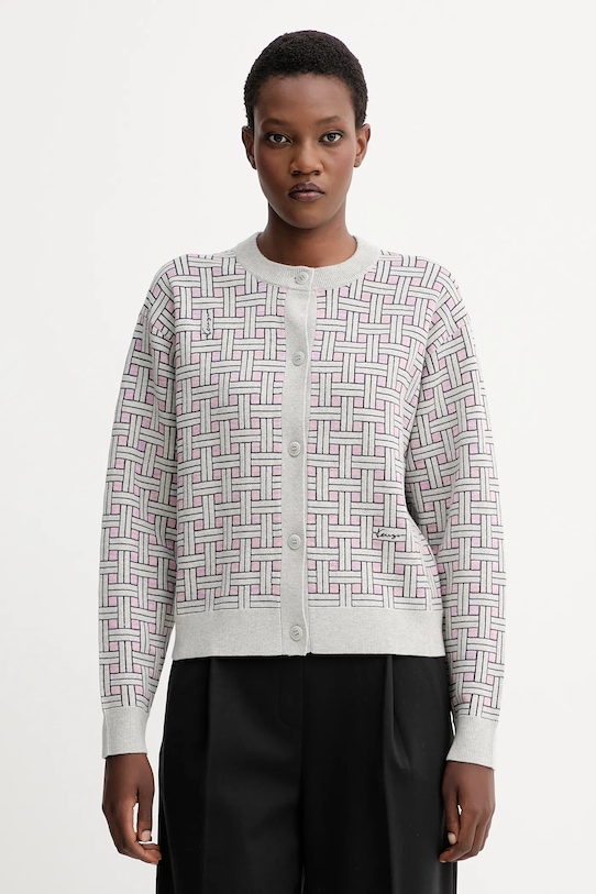 

Кардиган с шерстью Kenzo, серый