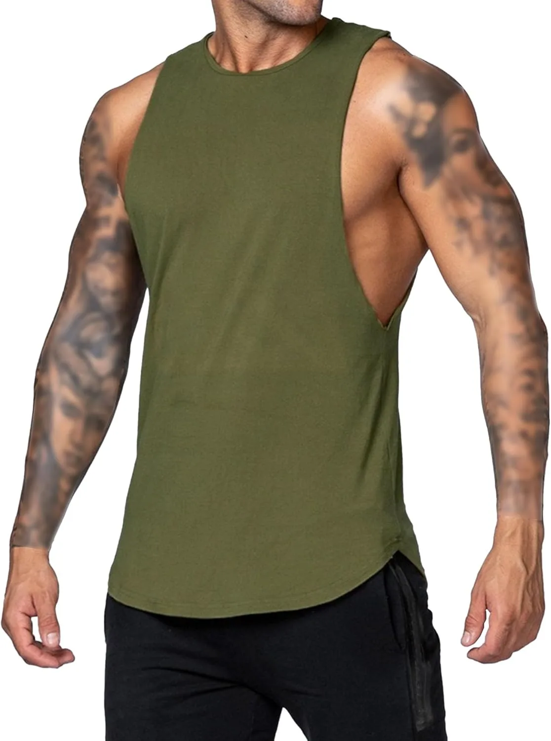 

Мужской майка для тренировок Drop Arm с коротким рукавом VgueElegc