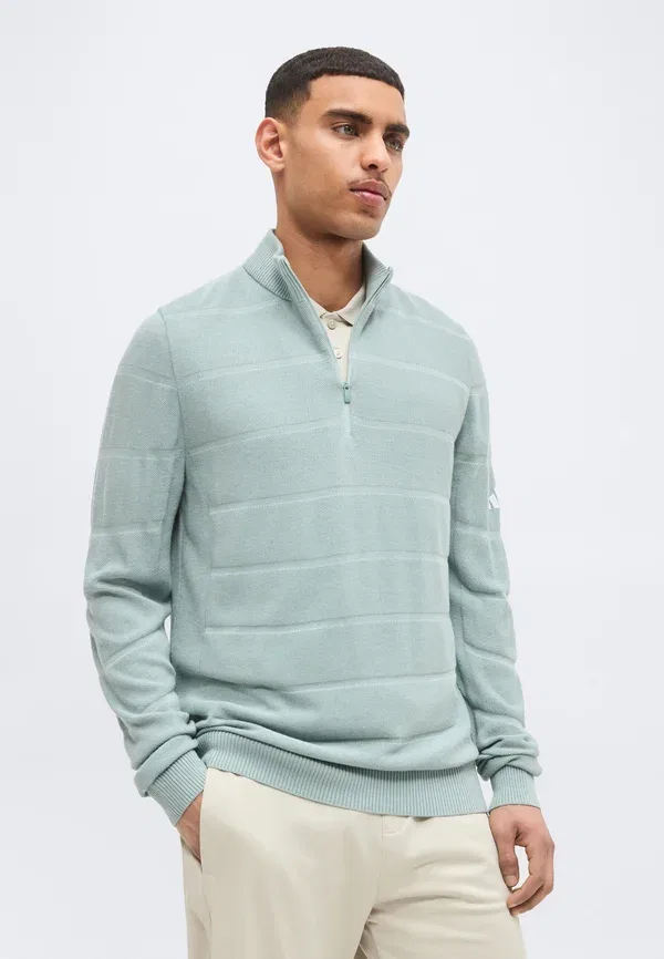 Джемпер Adidas Golf Ultimate365 tour wind quarter zip, цвет шалфей — фото 4