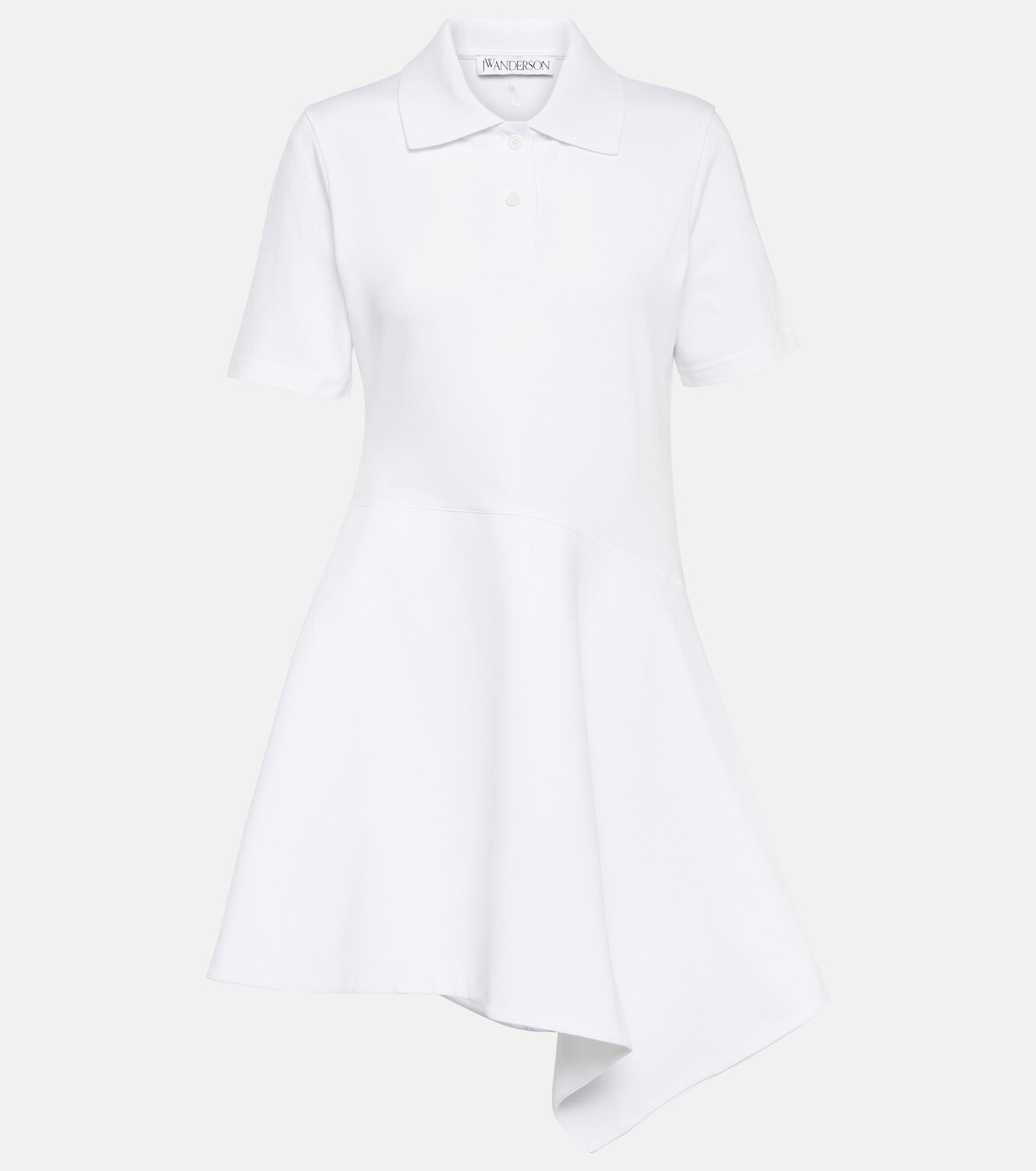 

Асимметричное трикотажное мини-платье Jw Anderson, белый