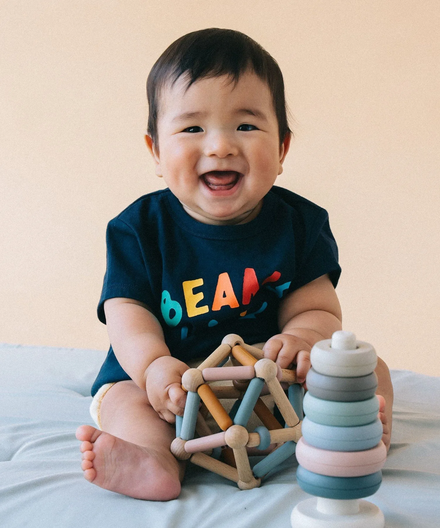 Футболка Baby Smile 2026SS (70-80 см) Beams Mini, NAVY — фото 2