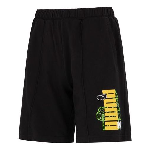 

Шорты logo nature shorts 'black' Puma, черный