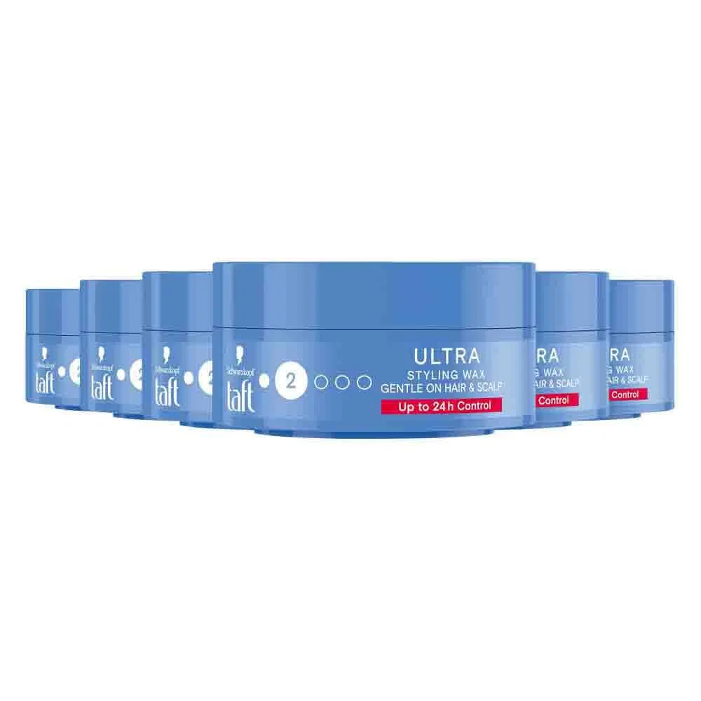 Воск для укладки волос «Taft Styling Wax Ultra Level 2» от Schwarzkopf, 6 x 75 мл Taft