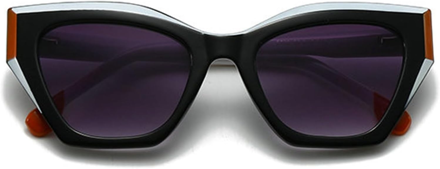 

Солнцезащитные очки Willochra большого квадратного размера для женщин, роскошные винтажные солнцезащитные очки «кошачий глаз» с градиентным переходом цвета, узкие очки UV400, C4