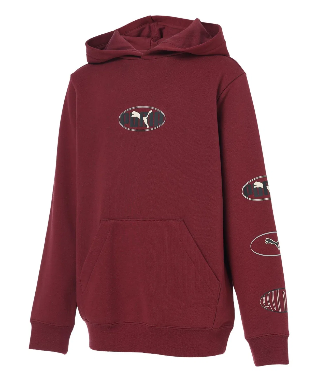 Худи PUMA ESS LOGO LAB из френч-терри, бордовый