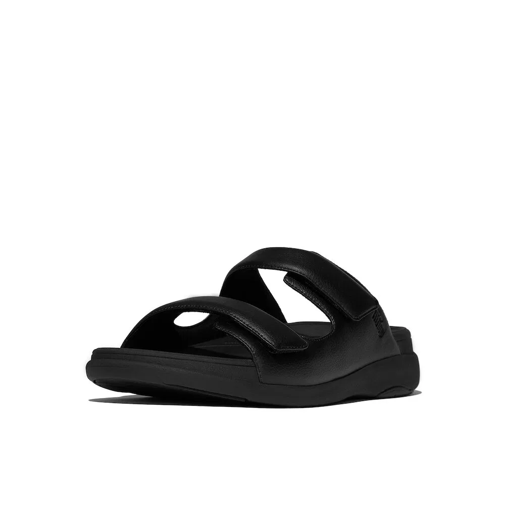 Мужские чёрные слайды с регулируемым ремешком от Fitflop — фото 3