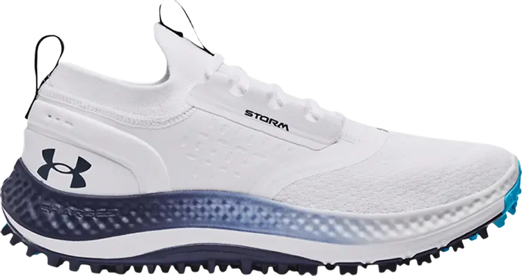 

Бутсы Under Armour Charged Phantom Spikeless Golf White Midnight Navy, белый