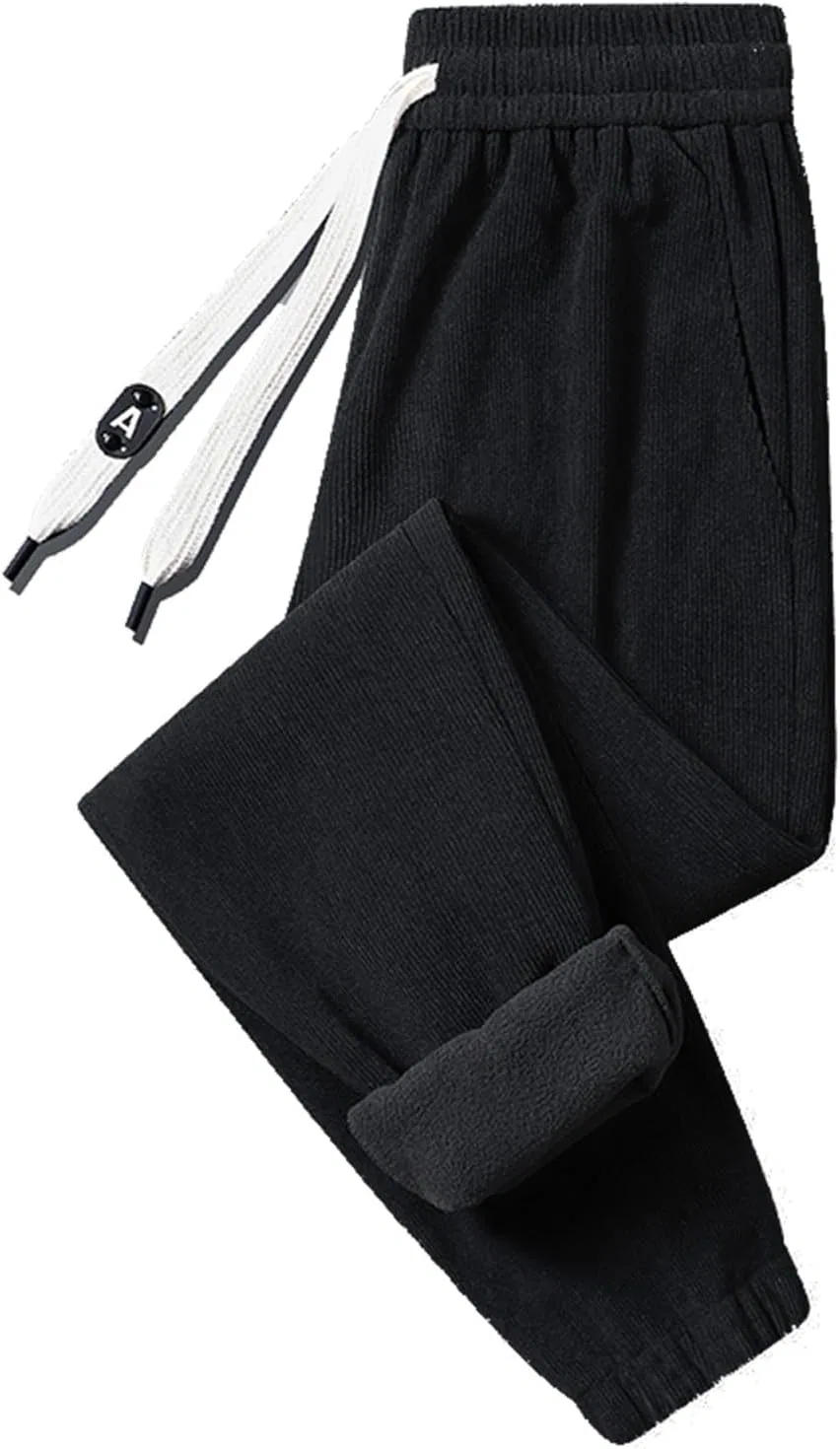 Мужские спортивные штаны с начёсом, модель, #C-black