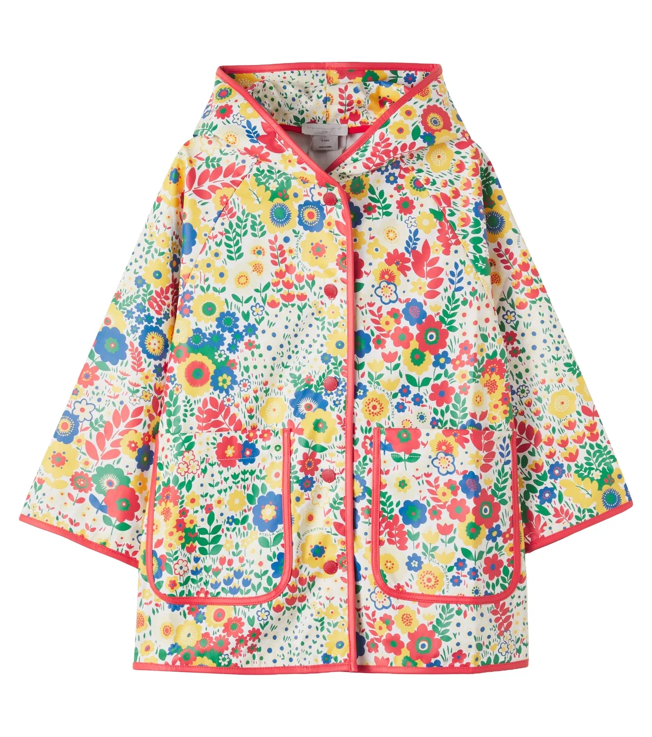 Легкая куртка с капюшоном Stella Mccartney Kids, белый