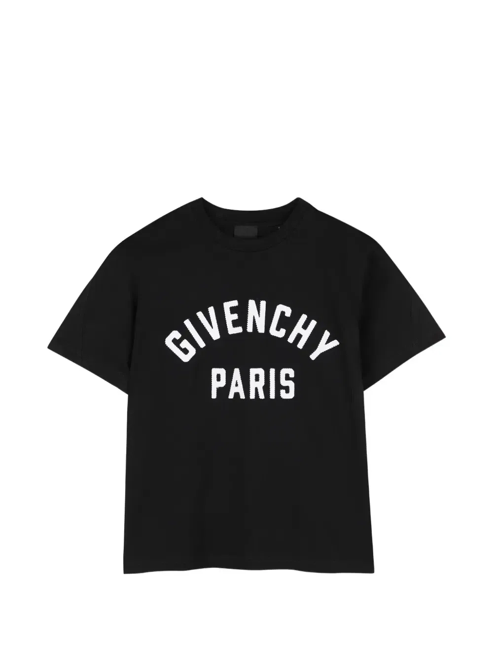 Футболка с логотипом и короткими рукавами Givenchy Kids, черный