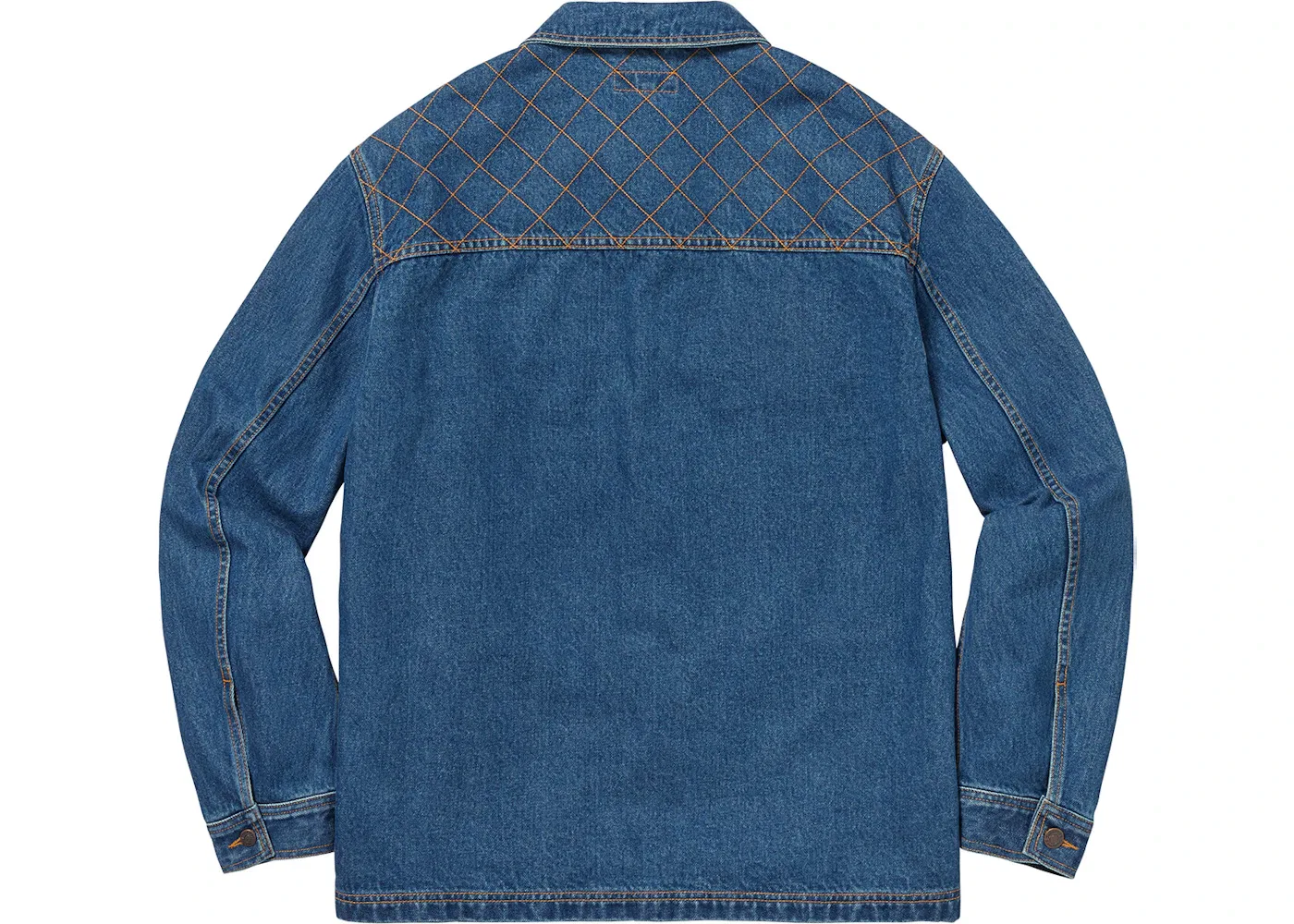 Мужское пальто-куртка с ромбовидной стежкой Supreme Coat, Denim — фото 2