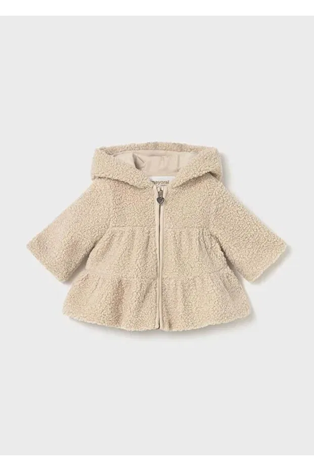 Детский кардиган для девочек хлопковый 2413 Mayoral, Beige
