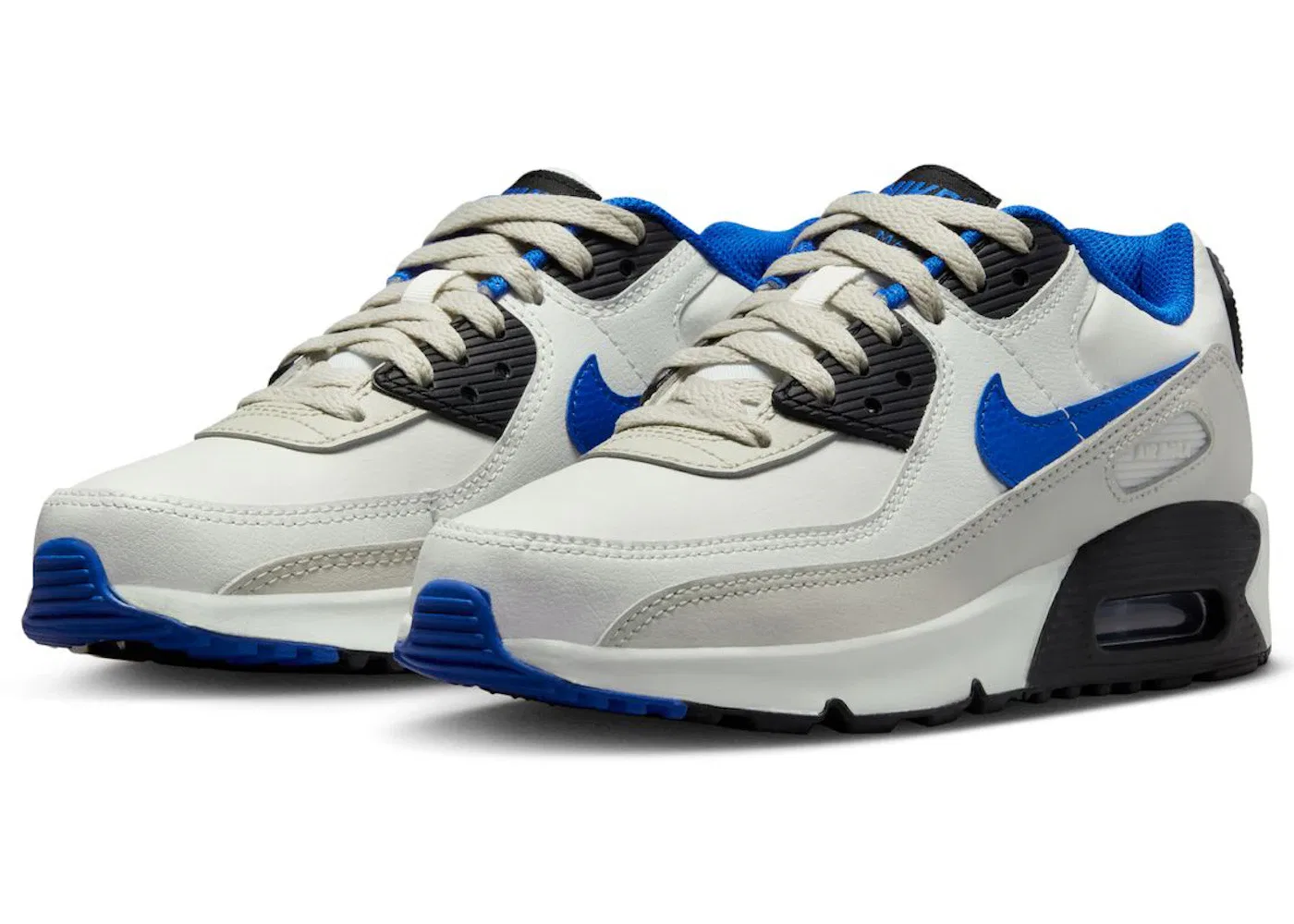 Детские кроссовки Lifestyle Nike Air Max 90 LTR, Summit White/Racer Blue-Light Bone-Black — фото 2