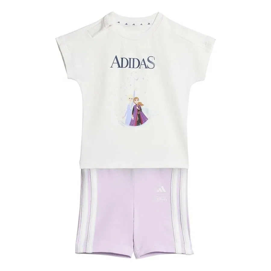 Детский спортивный комплект с шортами adidas Dy Fro T Set, Белый — фото 2