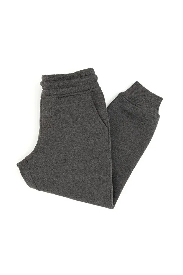 Детские спортивные штаны для мальчиков на флисе U.S. Polo Assn., Anthracite Melange — фото 2