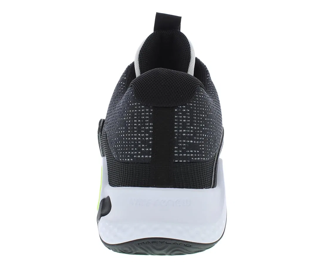 Детские беговые кроссовки для девочек с шнуровкой липучкой Trey 5x NIKE, Black White — фото 4