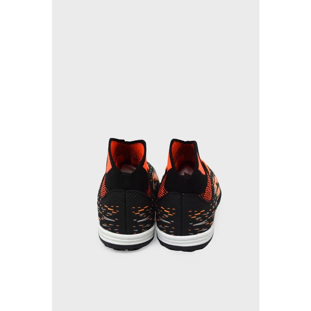 Детские футбольные бутсы для мальчиков с носком для мини-футбола Black Orange Mp-1700 Mp — фото 3