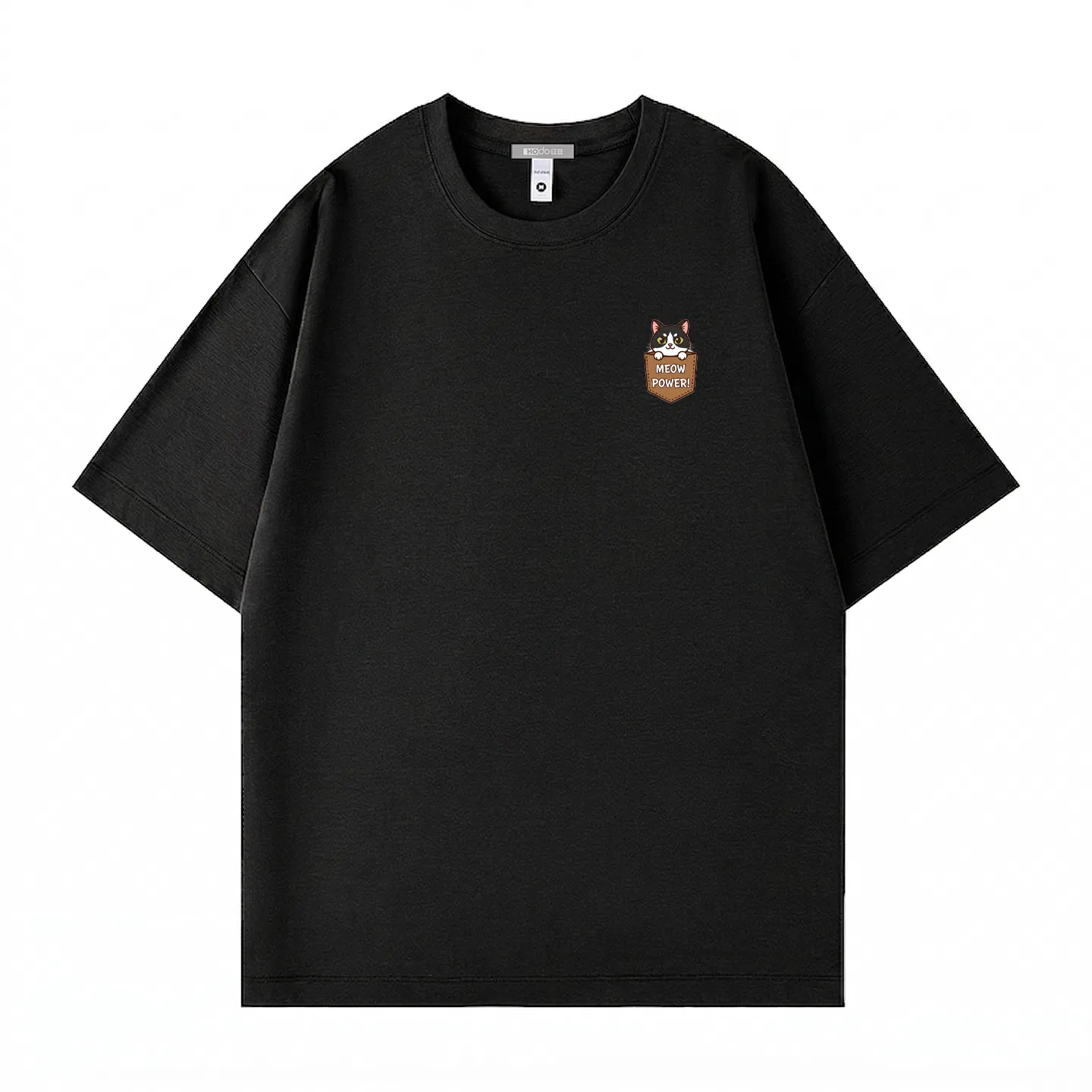 Детская футболка с коротким рукавом с принтом Red bean, Black