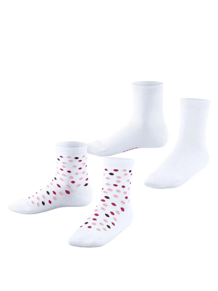 Набор из двух носков ESPRIT 'Happy Dot' белого цвета — фото 3