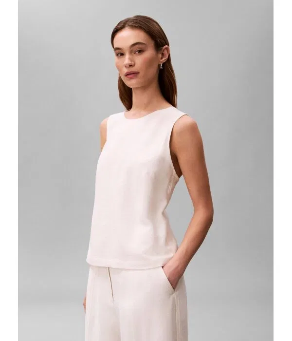 Женский топ Regular Fit Heavy Calvin Klein, Écru