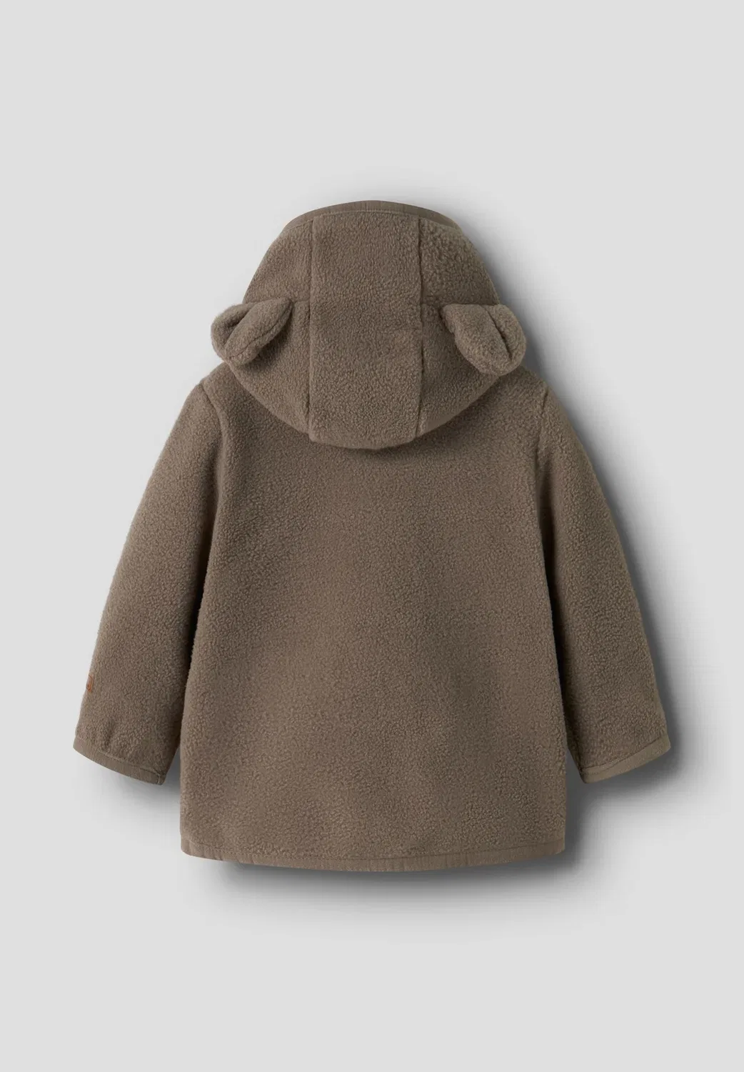 Флисовая куртка Nbnmeeko меланжевого цвета унисекс - флисовая куртка Name It, Walnut — фото 2
