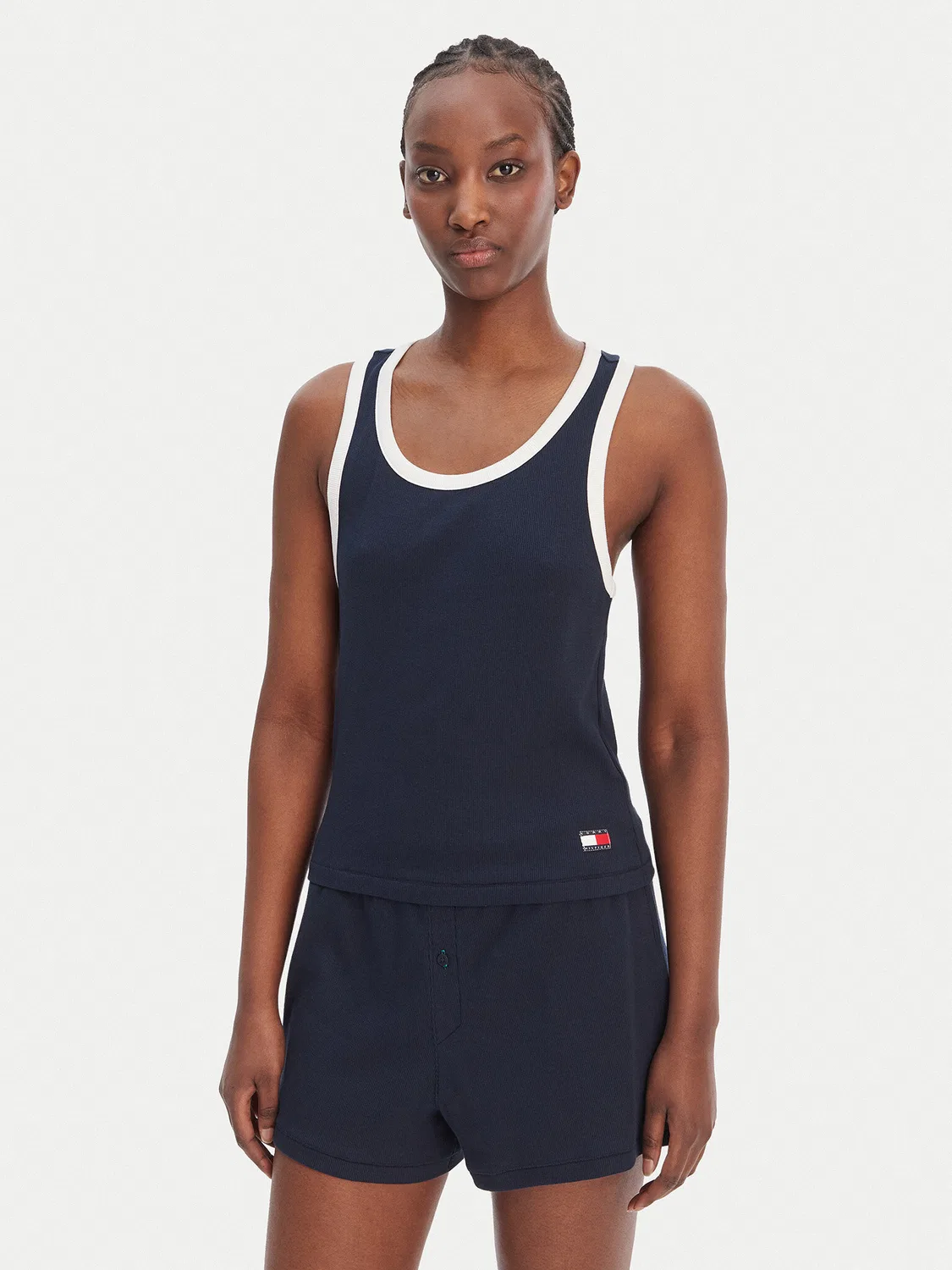 Женский топ стандартного кроя Tommy Hilfiger, темно-синий