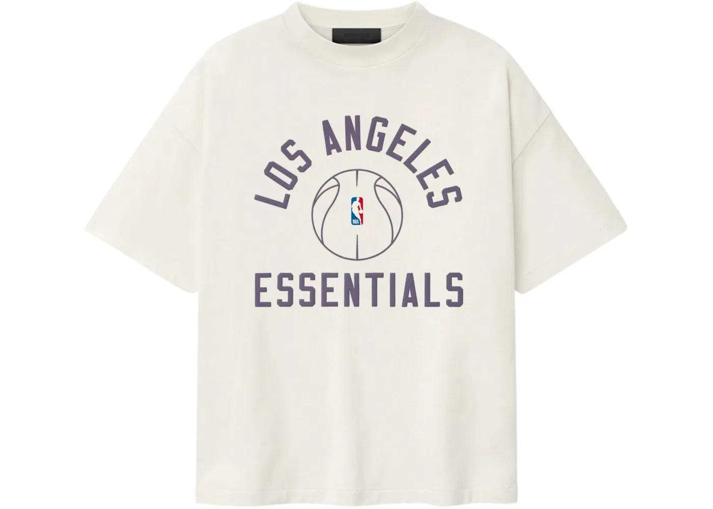 Унисекс футболка с принтом Fear of God Essentials Lakers x Barkley Hendricks 90s Tee, Ivory