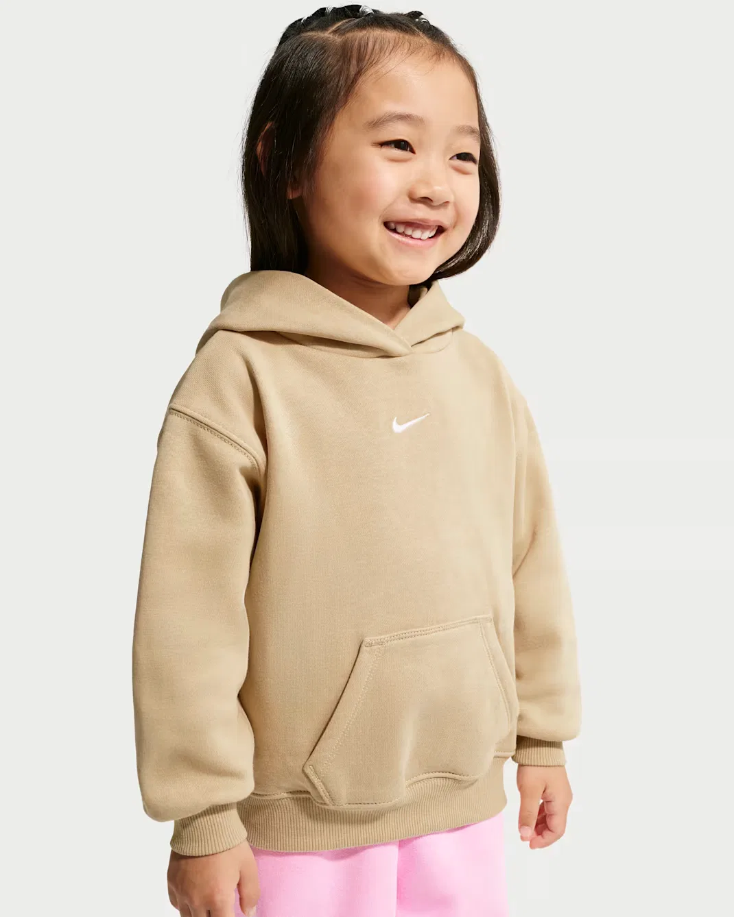 Детская флисовая толстовка с капюшоном от Toddler Studio Nike Sportswear, Linen — фото 3