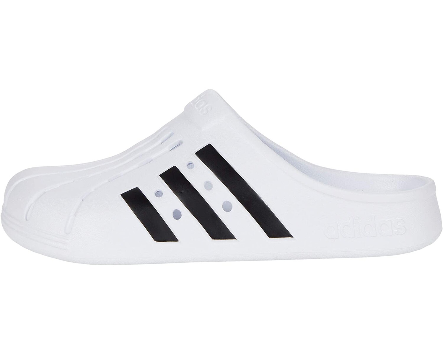 Шлепанцы Adidas Adilette Clog, белый/черный