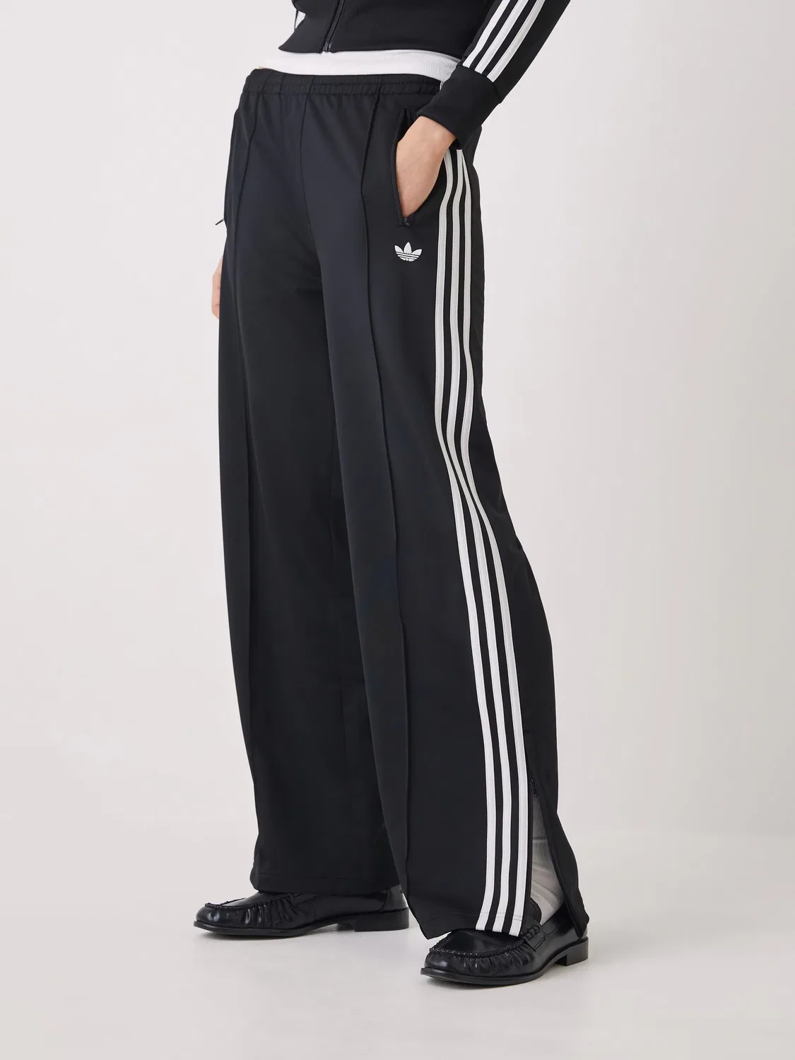 Брюки свободные Firebird Loose, adidas Originals, черный