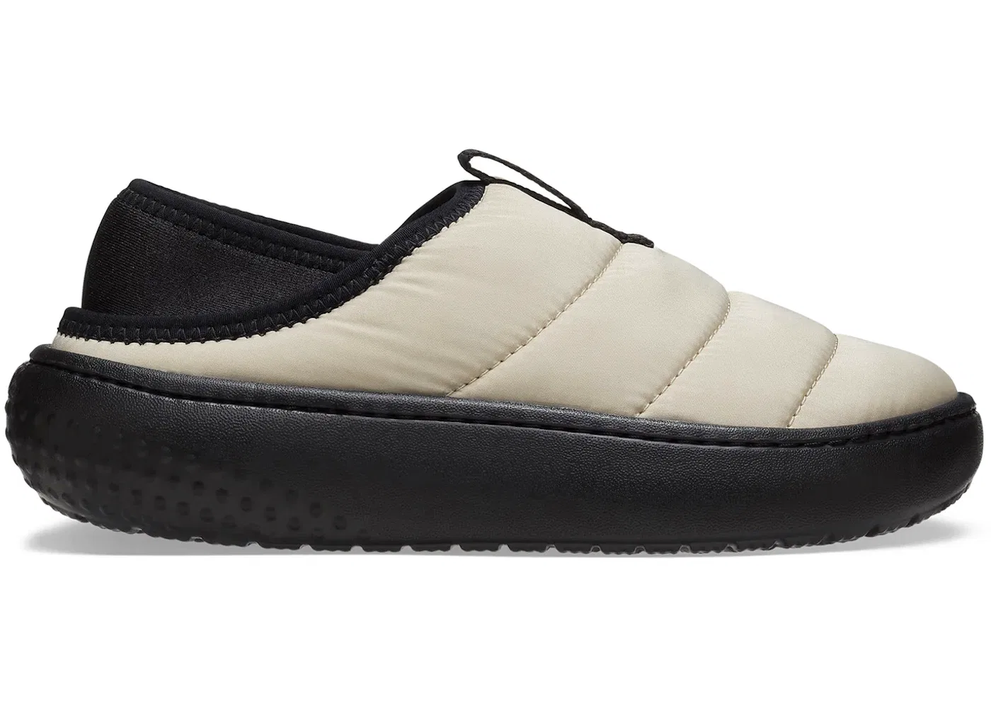 Детские тапочки с мехом Crocs Classic Puff Moc, Moth/Multi