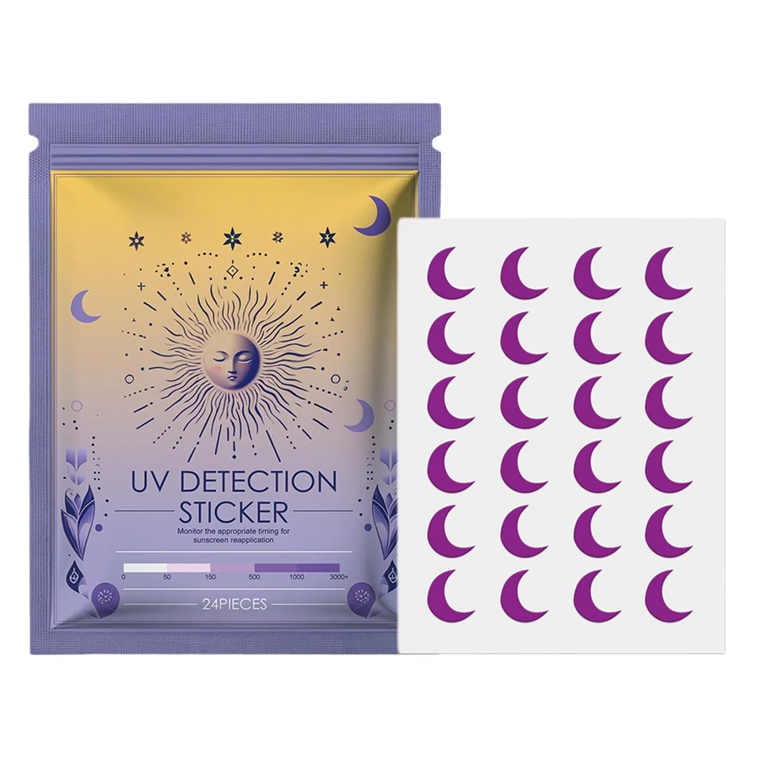 УФ-детекторные наклейки, 24 шт, Moon Colours Generic