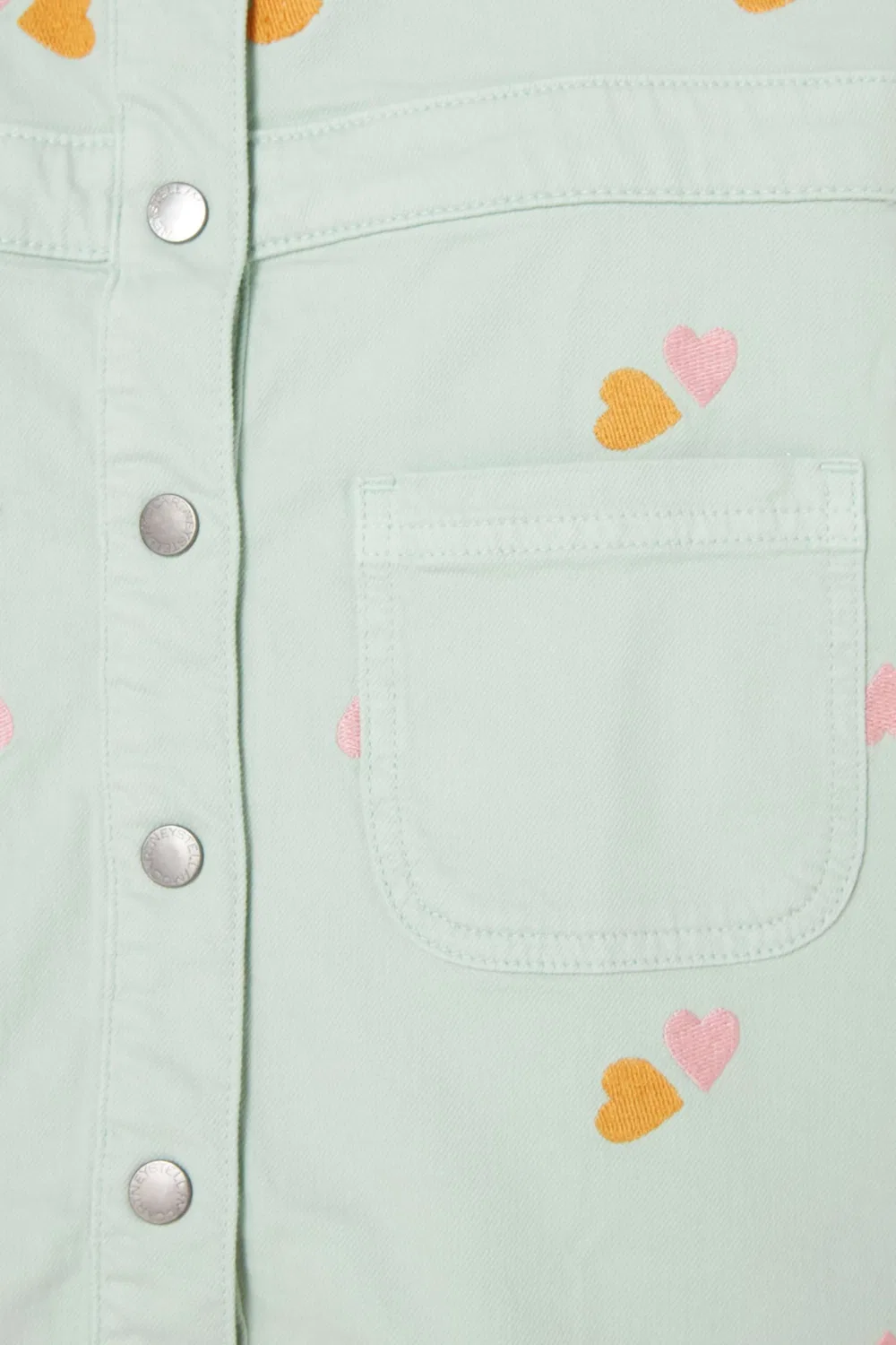 Платье-сарафан с вышивкой Embroidered Hearts Pinafore Dress Stella McCartney — фото 3