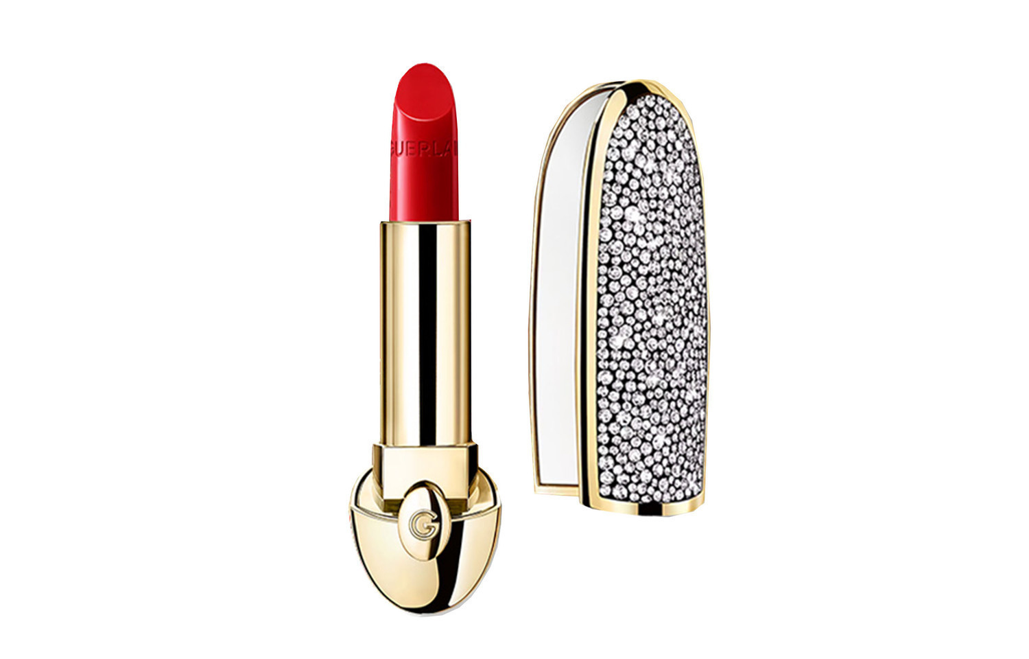 GUERLAIN Помада Queen's Crown с бриллиантами и драгоценными камнями, шелковистая кремовая текстура, легкая, стойкий макияж — фото 3