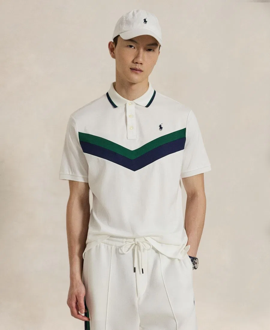 Мужская футболка-поло классического кроя с коротким рукавом Polo Ralph Lauren, White
