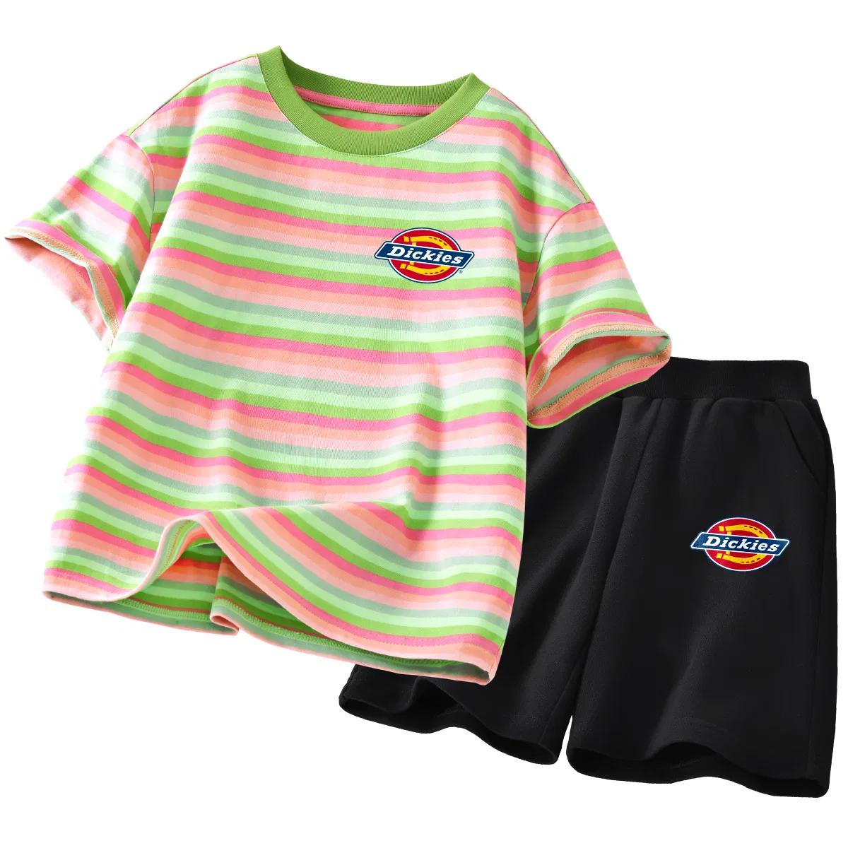Детский спортивный комплект с принтом S Logo K Sweetheart Green+S Logo K Black Dickies, Black