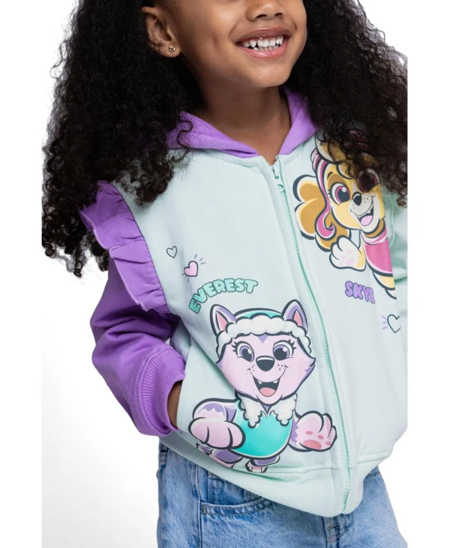 Детский флисовый худи на молнии с принтом Skye Everest Paw Patrol, Lilac — фото 2