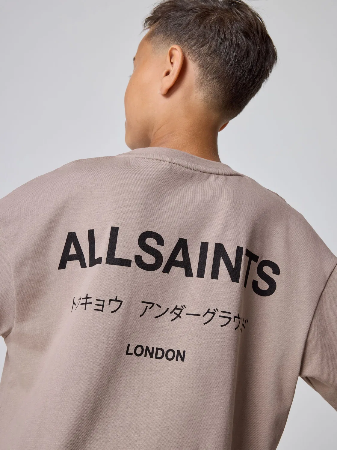 Футболка Oversized Underground с принтом smALLSAINTS, Light Brown — фото 3