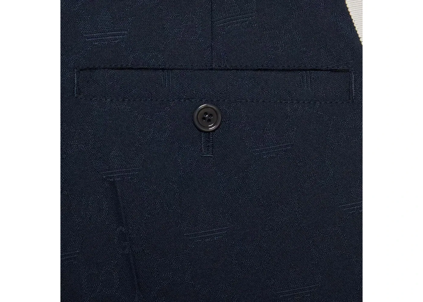 Мужские брюки с жаккардовым принтом Gucci x Adidas GG Trefoil Jacquard Logo Pant, Dark Blue — фото 3