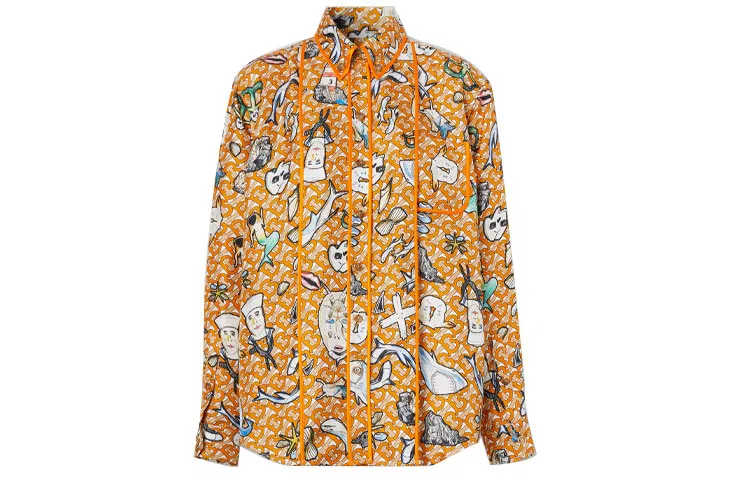 Женская футболка с принтом Shirt Burberry, Multicolor