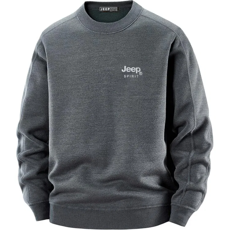 Детский свитер с круглым вырезом JEEP SPIRIT, Dark Gray