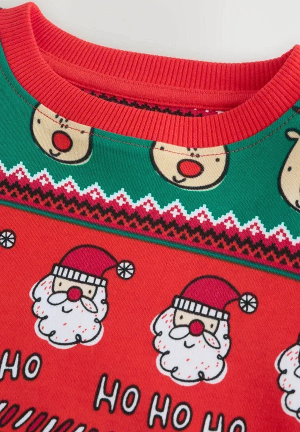 Пижамный комплект из хлопка, Regular fit - single snuggle xmas set, Next, Red Fairisle Pattern, красный — фото 2