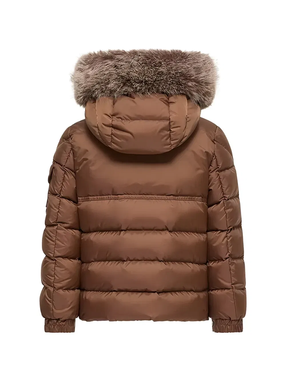 Пуховик Нью Байронф Moncler Enfant, коричневый — фото 2