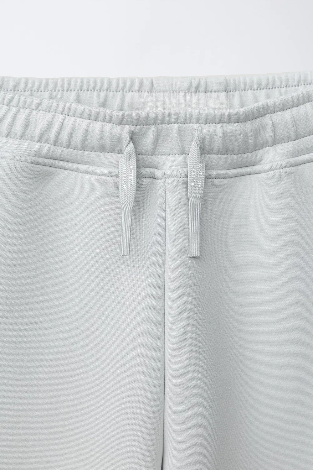 Спортивные шорты-бермуды с логотипом ZARA, Pearl Grey — фото 3
