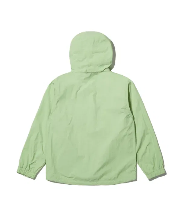 Ветровка детская на молнии, Kids windbreaker zip up Brownbreath, лайм — фото 2